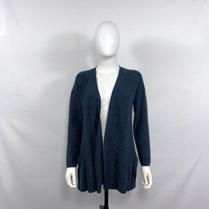 Vineyard Vines Open Front Cardigan in Blue Size S Long Sleeve